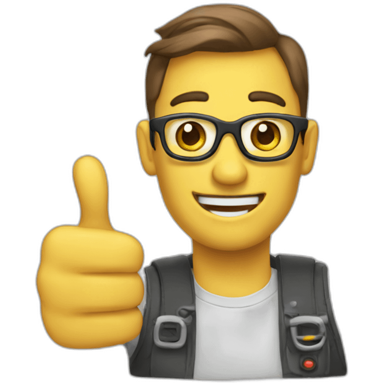 thumbs up programmer emoji