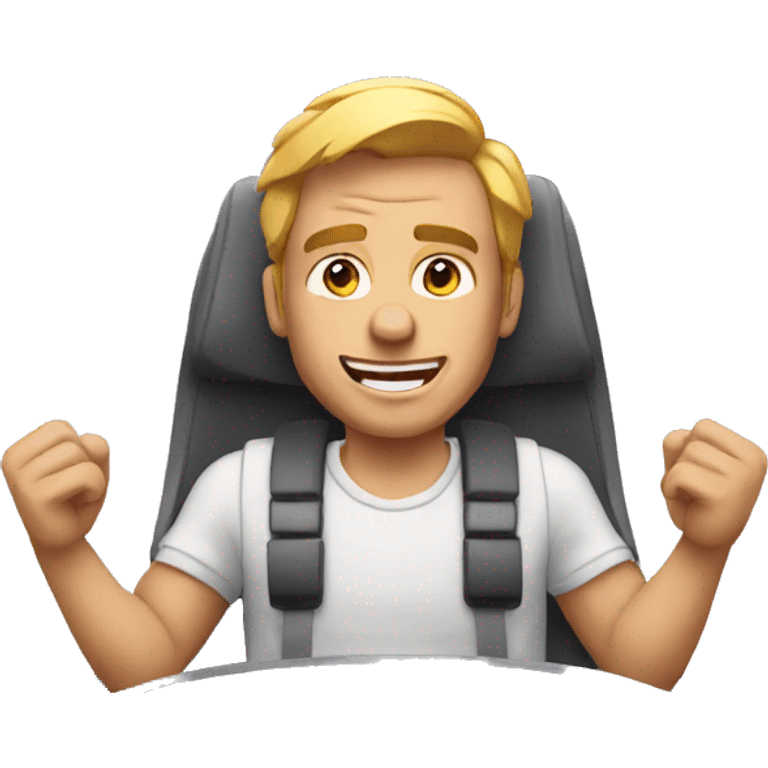 man in rollercoaster emoji