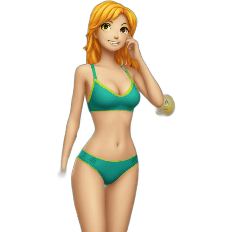 nami en maillot 2 piéce emoji