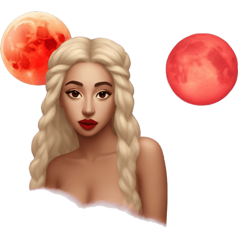 kali uchis red moon venus emoji