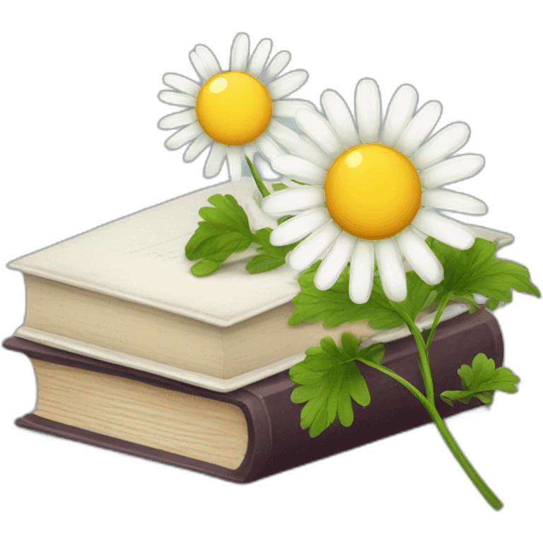 chamomile and books emoji