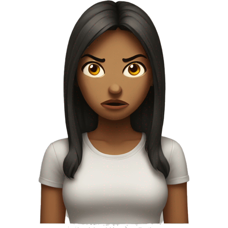 angry girl emoji