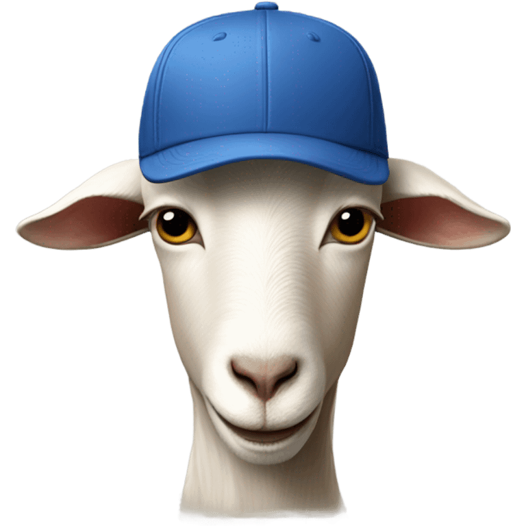 Goat with stockholm style cap emoji