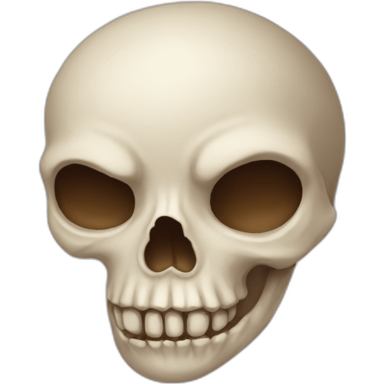 Heart shaped skull emoji