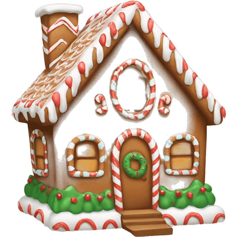 cute gingerbread house  emoji