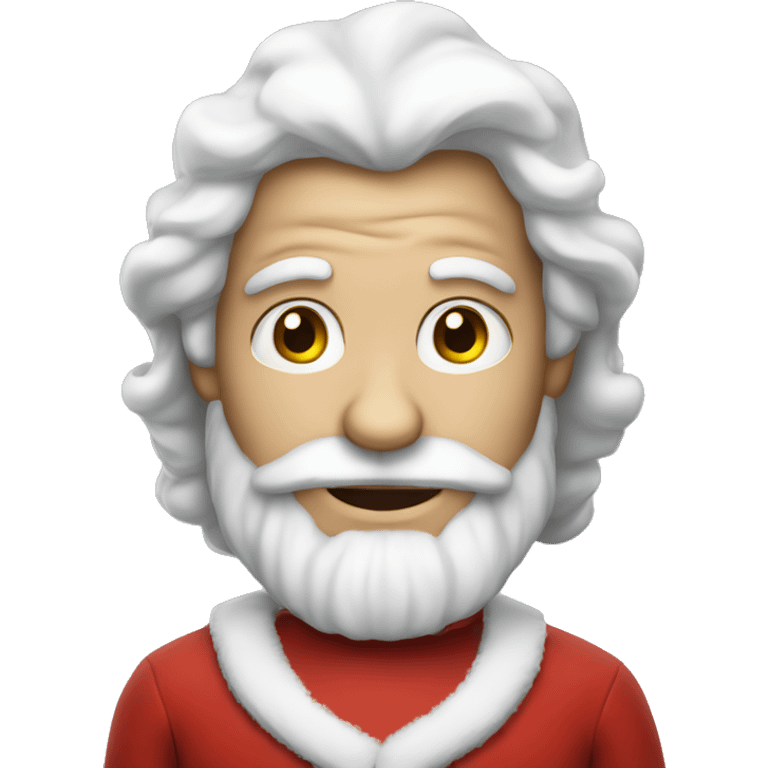 mr's Claus without beard, long beautiful hair emoji