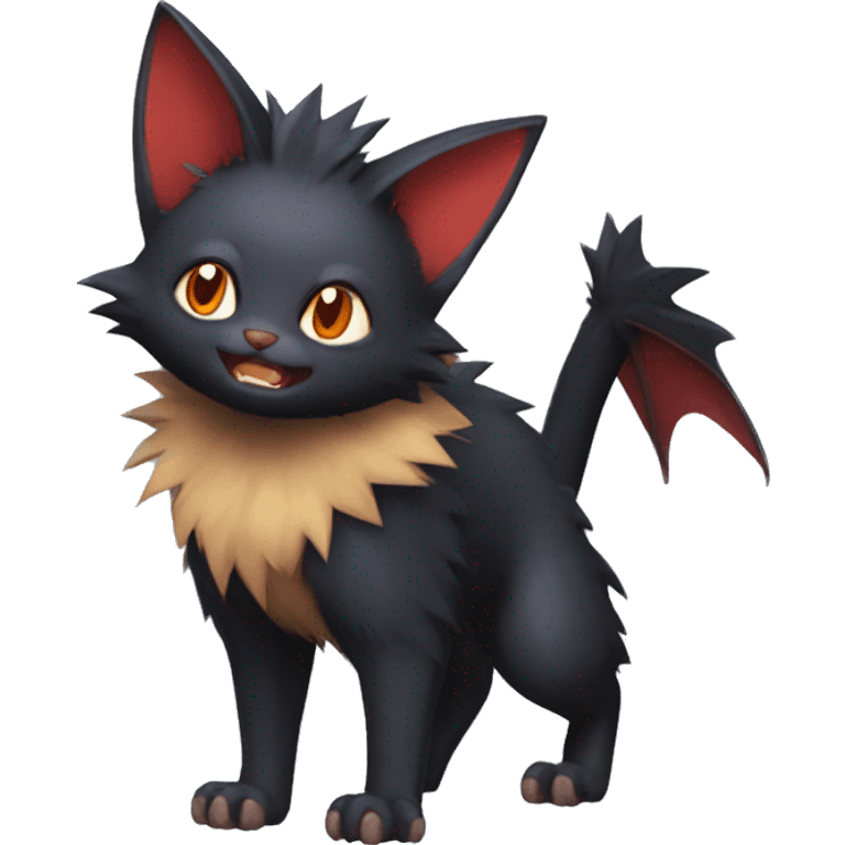 Bat-Torracat-Zorua full body emoji