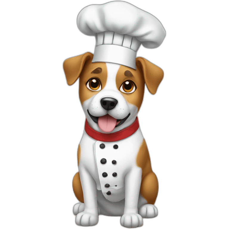 Chef dog emoji