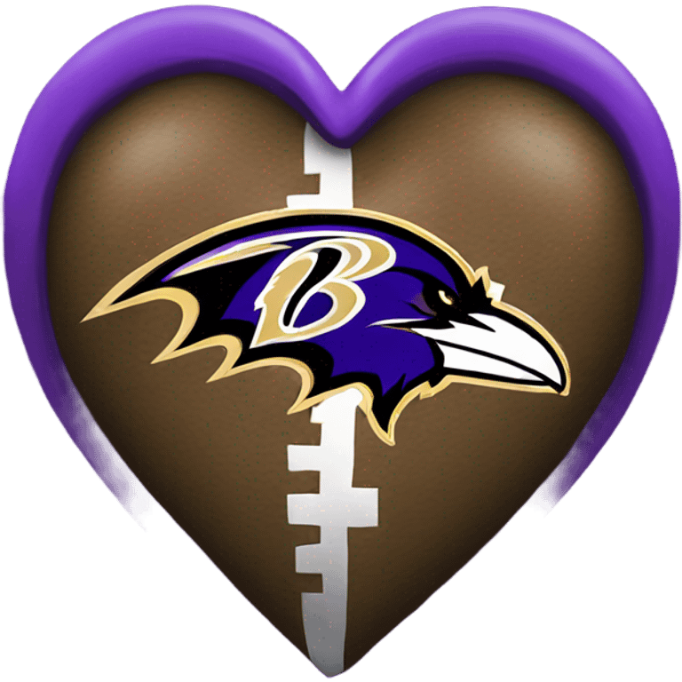 Baltimore ravens heart emoji