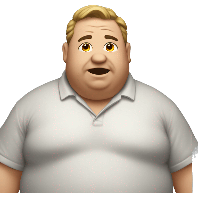 A fat man emoji