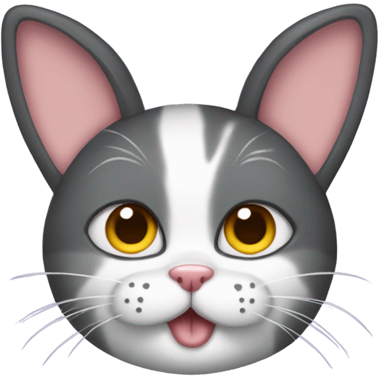 Cat with bunny ears emoji