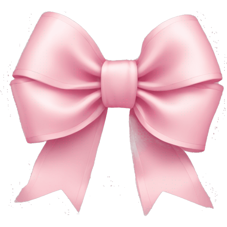 light pink ribbon bow emoji