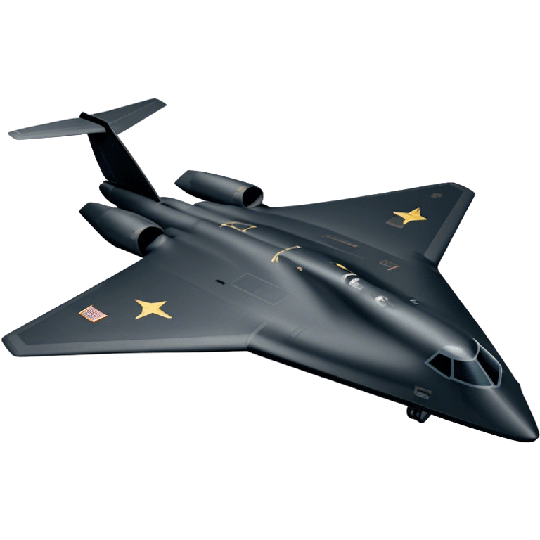 B-2 Spirit bomber - Northrop B-2 (Model Year: 2021) (Iconic colour: Stealth black) emoji