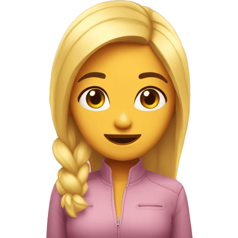 Chica rubia adorable emoji