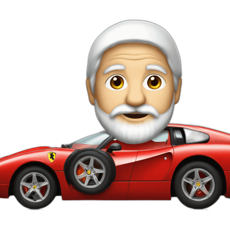 Santa Claus ferrari emoji