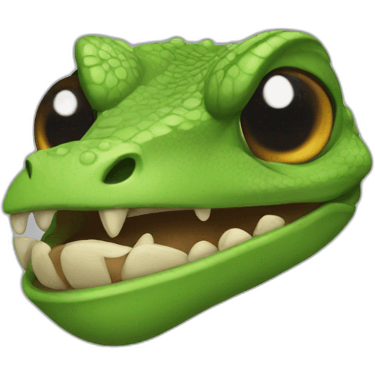 lizard angry face emoji