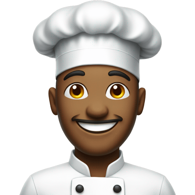 smiling face of French chef emoji