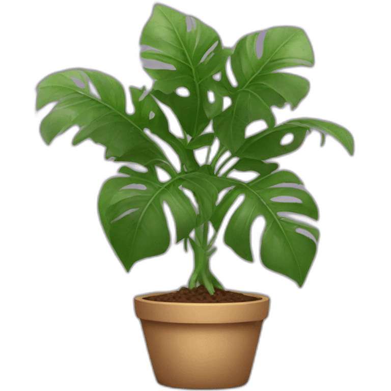 Home plant with eyes and hands emoji