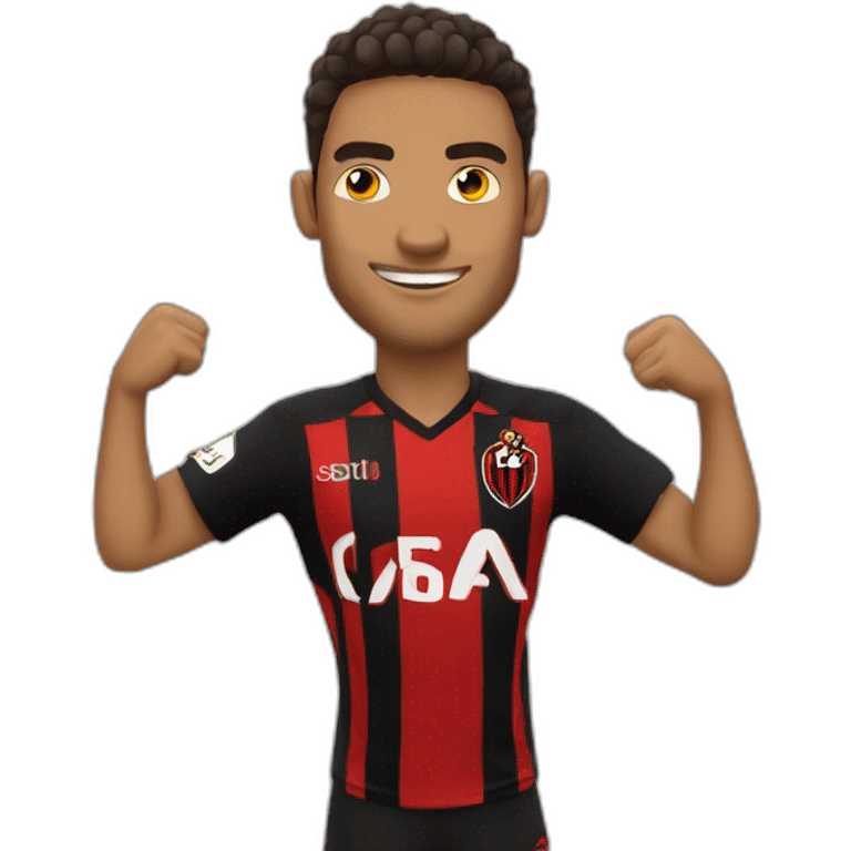 Símbolo do time do Flamengo emoji