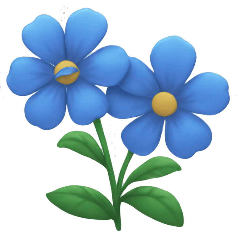 Blue flower emoji