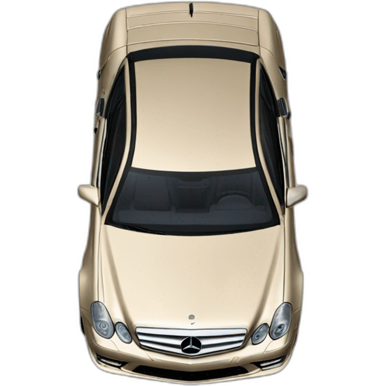 Mercedes w219 color champagne top view emoji