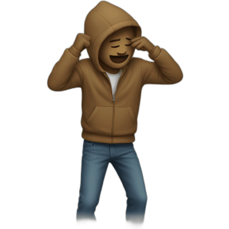 Homme qui dab emoji