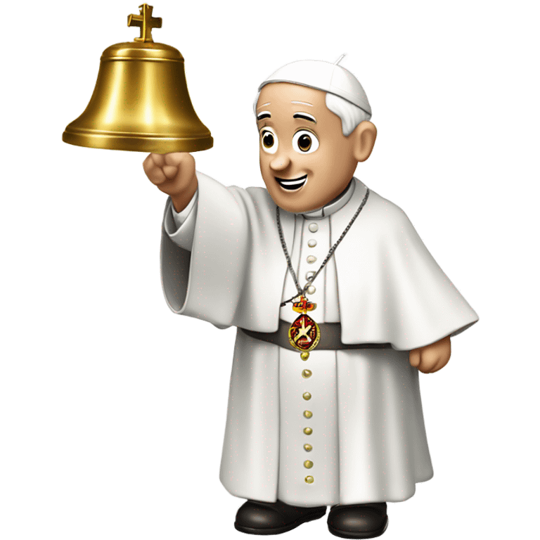 pope francis ringing bell emoji