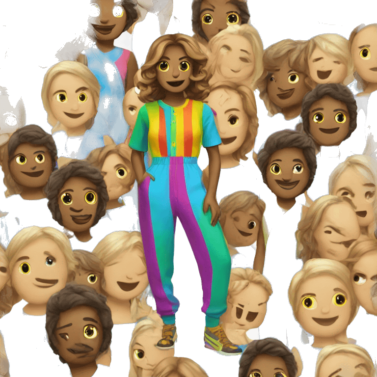 colorful jumpsuit emoji