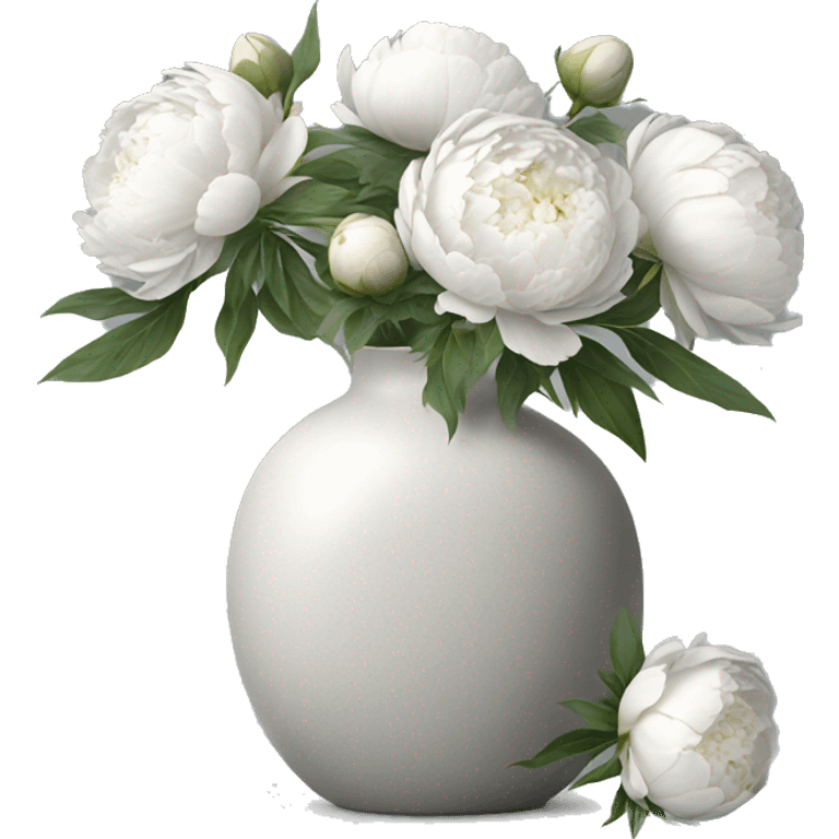 Realistic-light-grey-modern-vase-with-white-peonies emoji