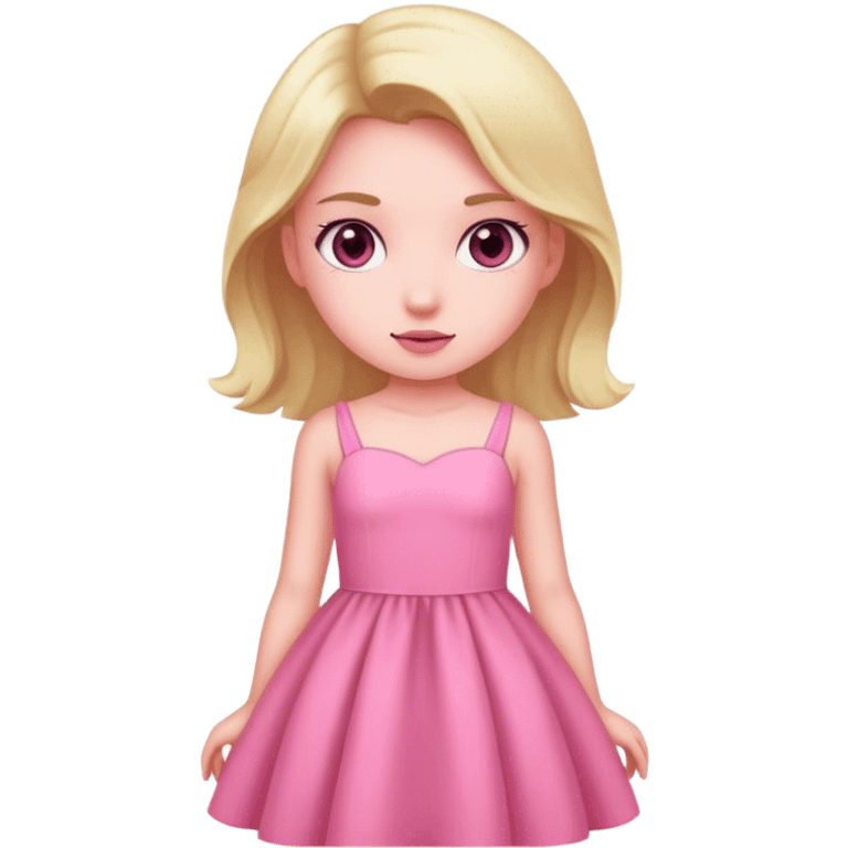 Girl with pink dress emoji