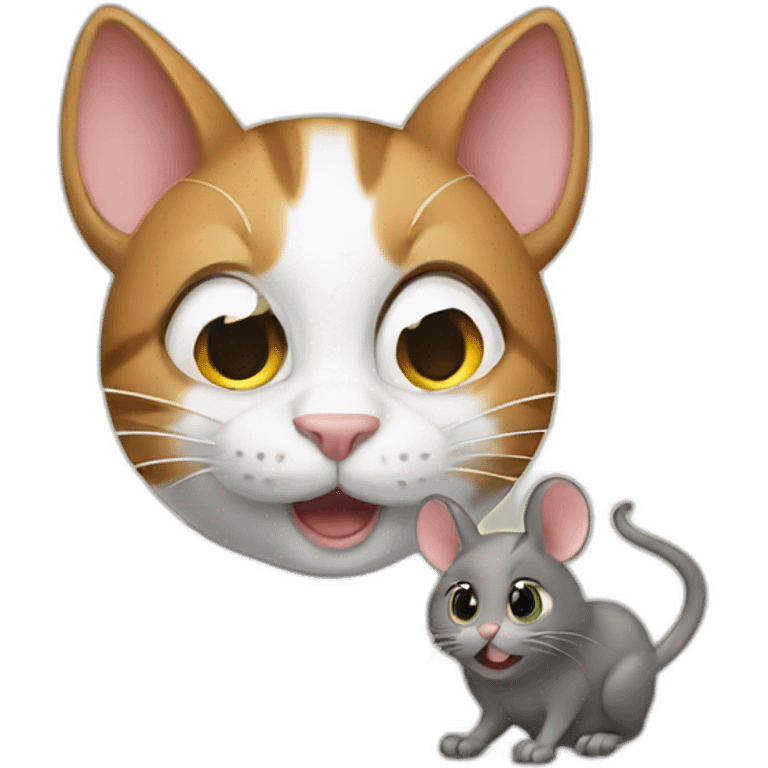 cat and mouse  emoji