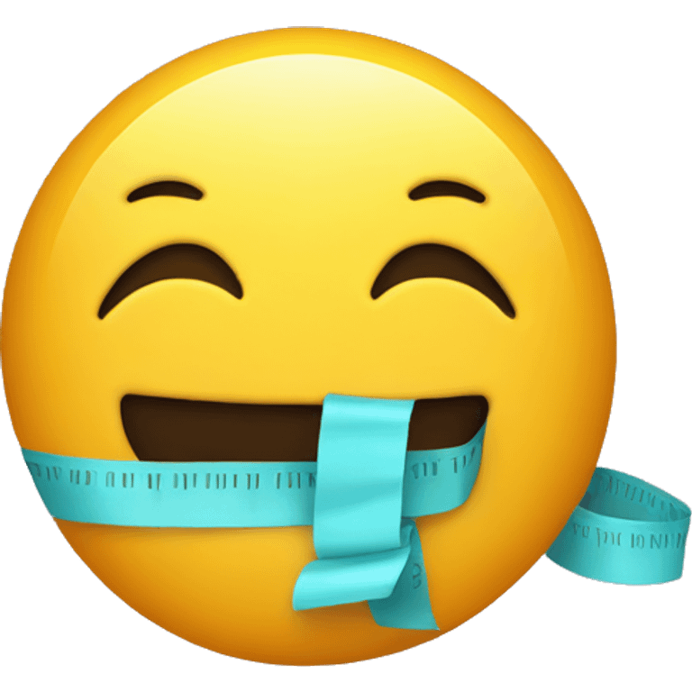 emoticon with taped mouth and ना written above it emoji