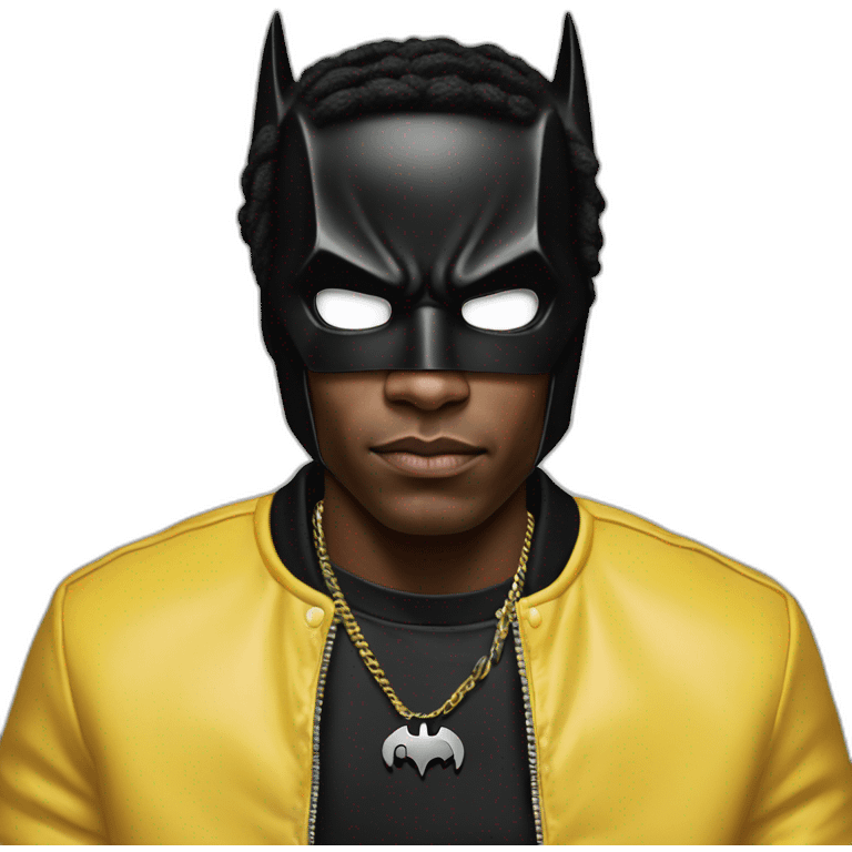 Asap rocky in batman suit emoji