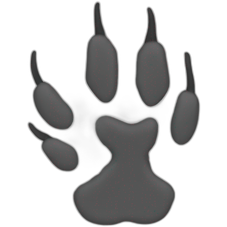 raised wolf paws emoji