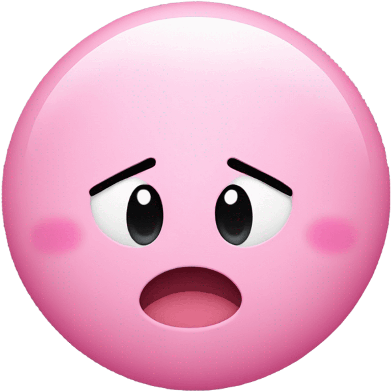 Mouthless Kirby emoji