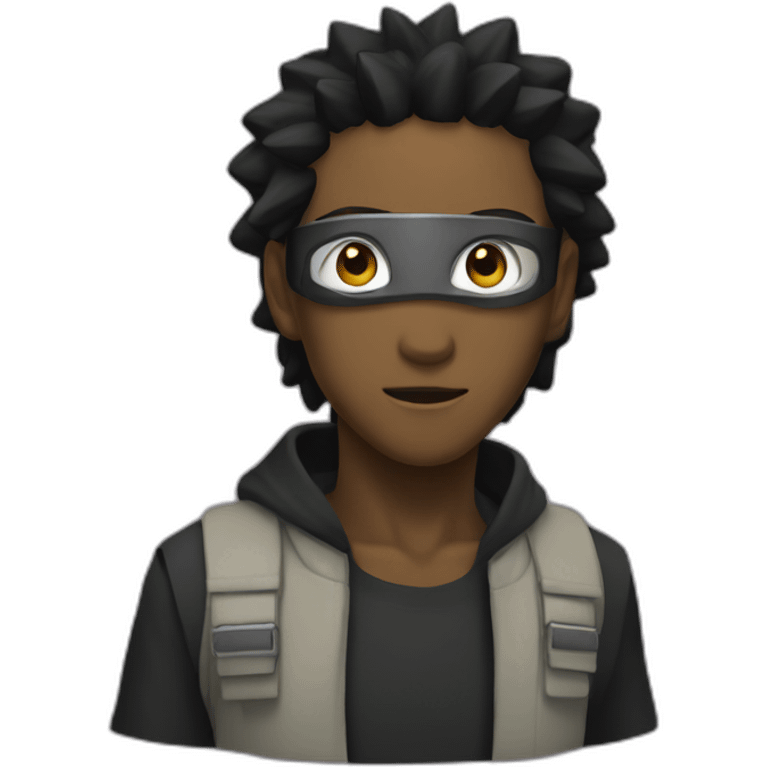 black naruto emoji