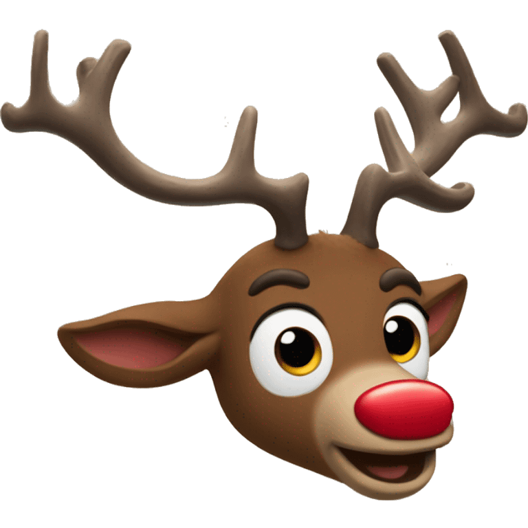 rudolph the red nosed reindeer emoji