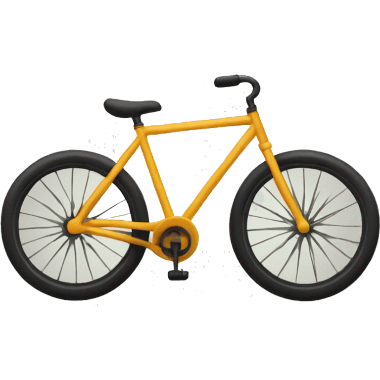 Bike emoji shaped into a  bike emoji