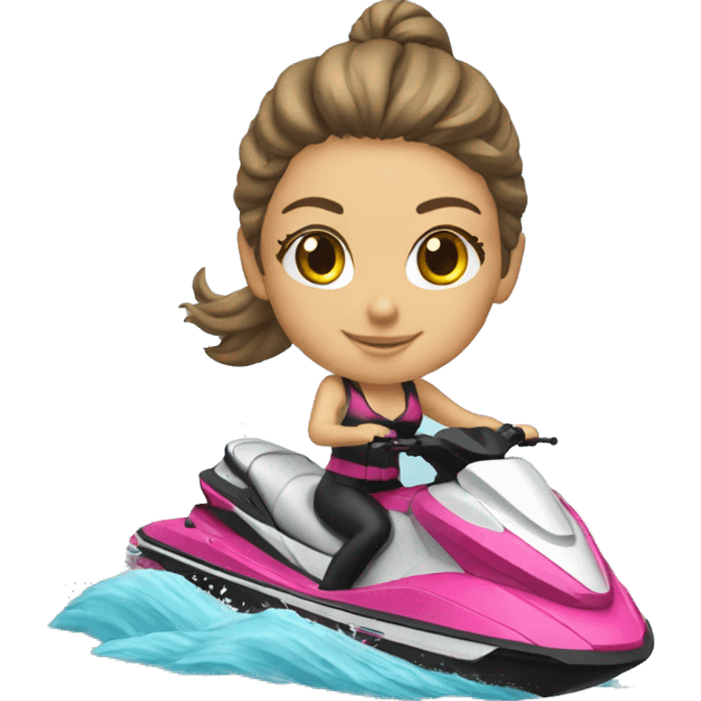 Jetski with girl emoji