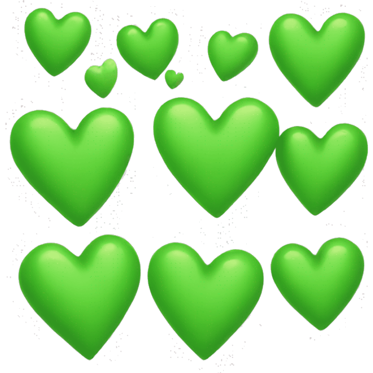 Tiny green heart  emoji