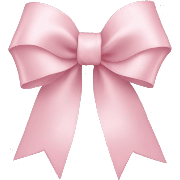 light pink ribbon bow emoji