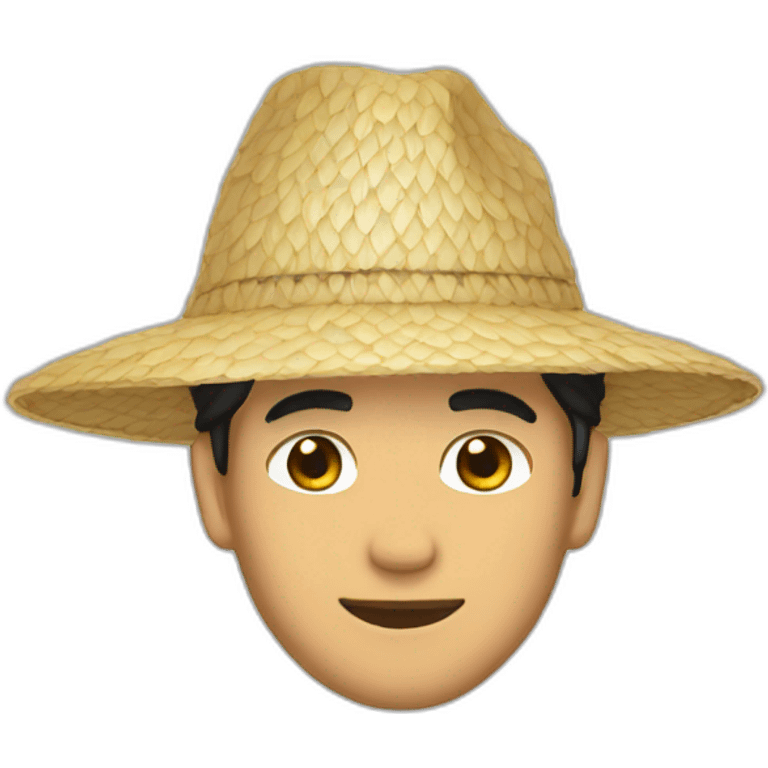 guys with rice hat emoji