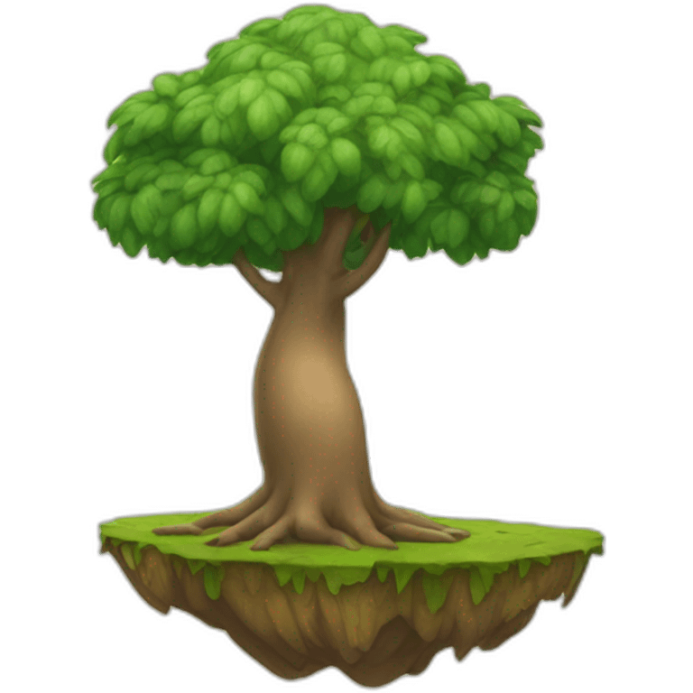 Pipi derrière un arbre emoji