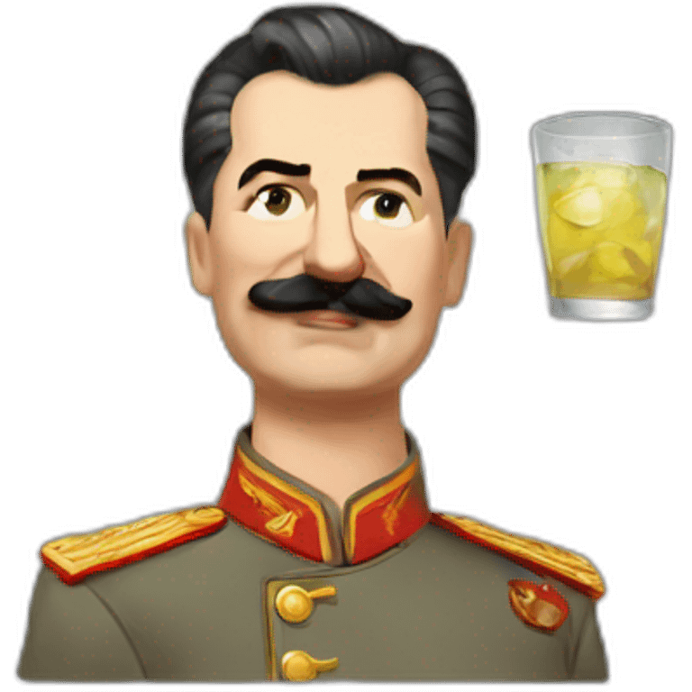 stalin drinking vodka emoji