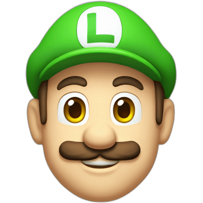 Luigi on Mario emoji