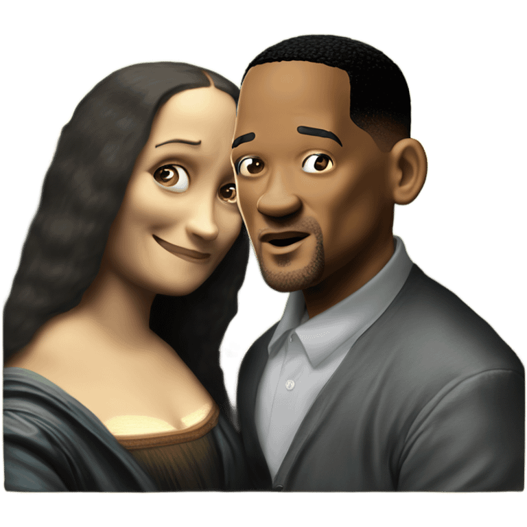 Will smith slapping mona lisa emoji