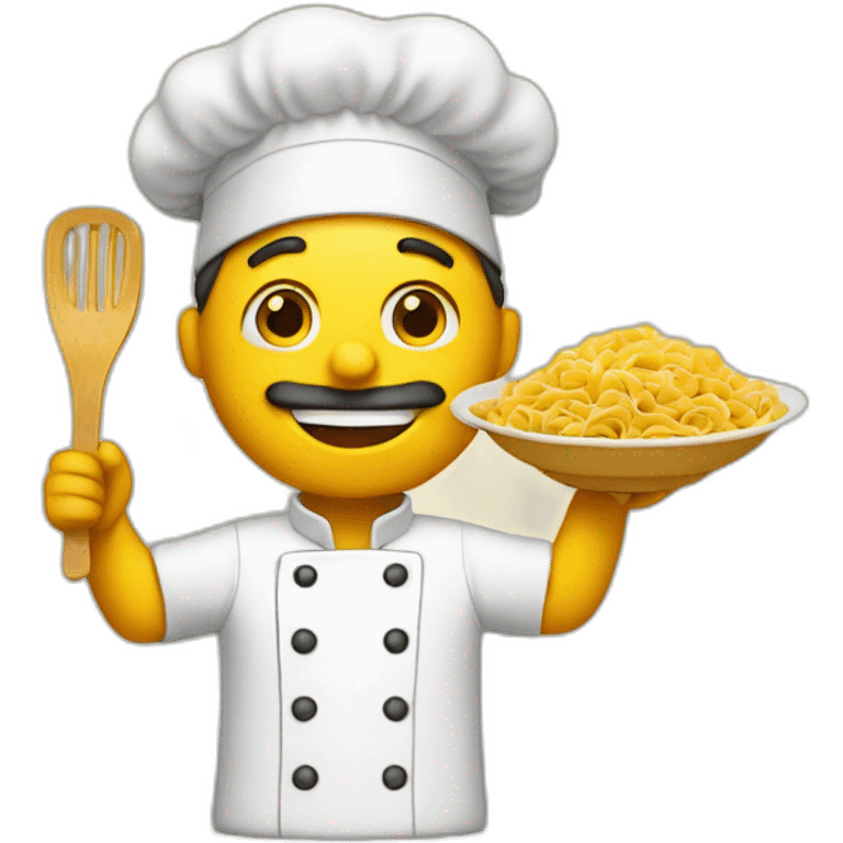 Cook doing pasta emoji