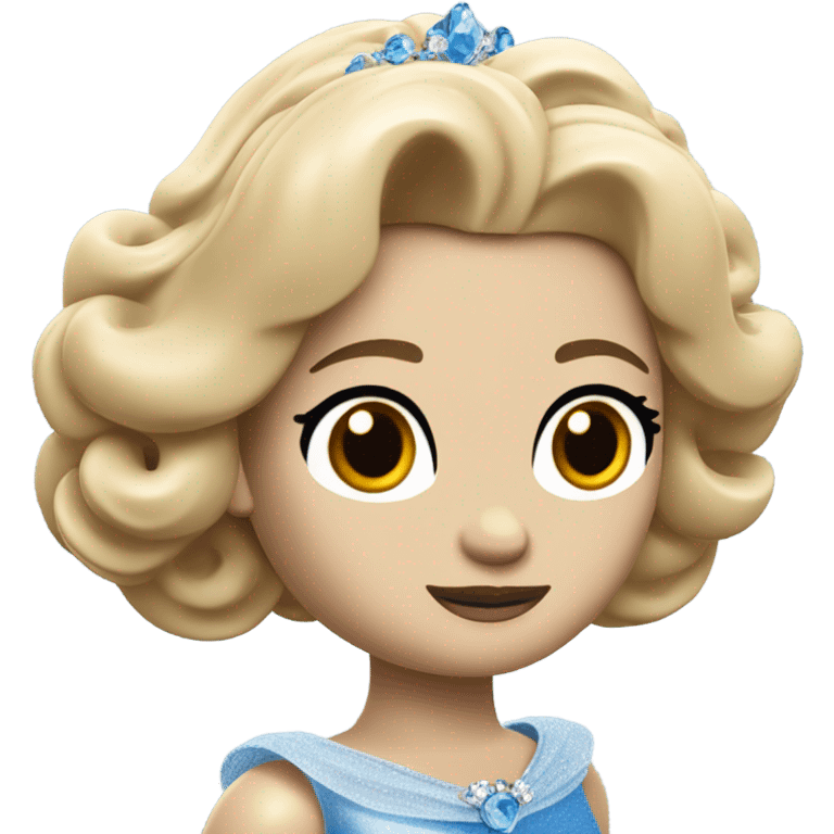 cinderella as a lego figure emoji