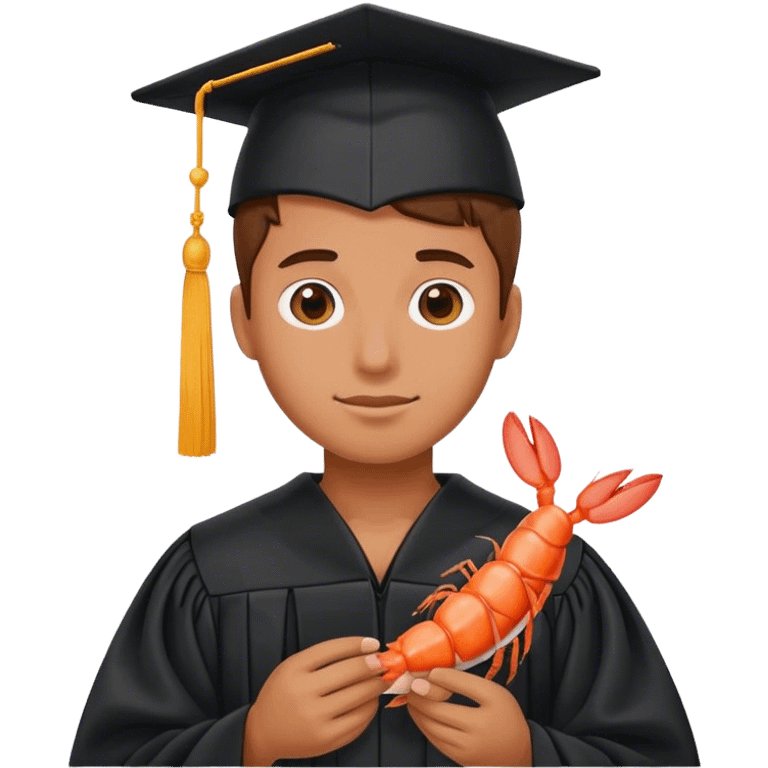 phd graduate but is the shrimp emoji emoji