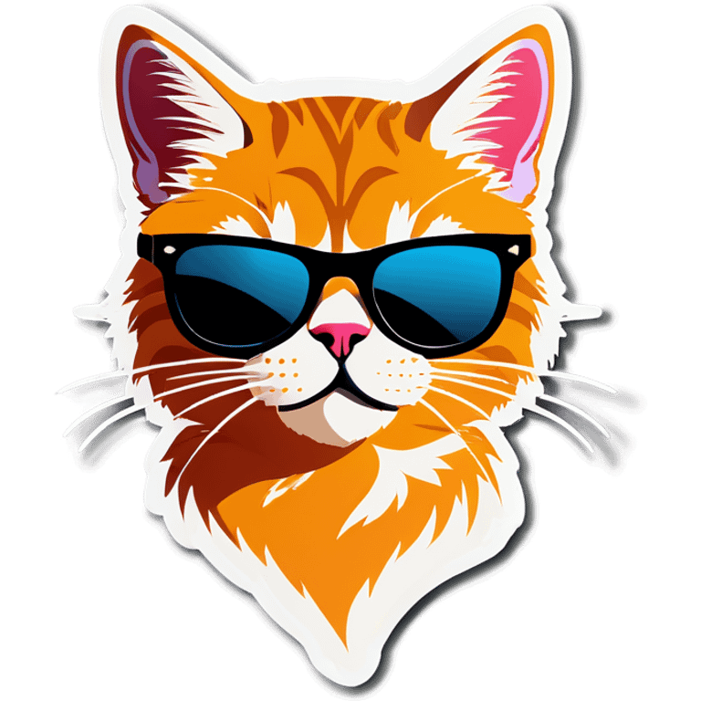 Cat with sunglasses emoji